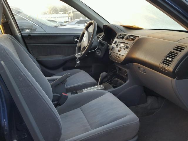 2HGES26754H552984 - 2004 HONDA CIVIC EX 蓝色 照片 5