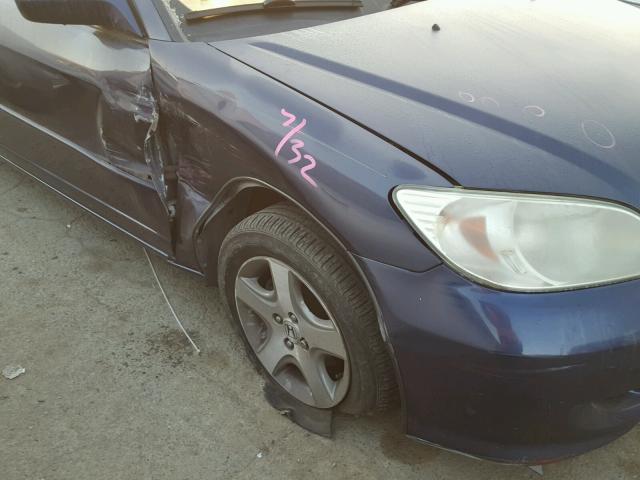 2HGES26754H552984 - 2004 HONDA CIVIC EX 蓝色 照片 9