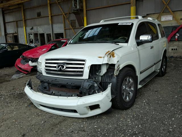 5N3AA08A06N810547 - 2006 INFINITI QX56 WHITE photo 2