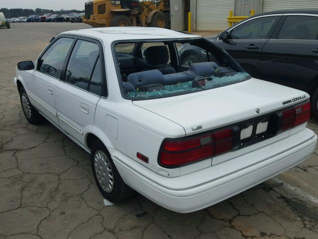 1NXAE97A8MZ249326 - 1991 TOYOTA COROLLA LE WHITE photo 3