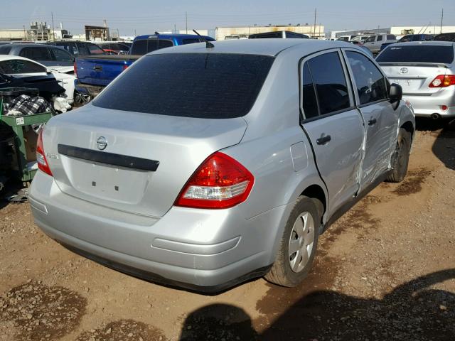 3N1CC1AP8BL444306 - 2011 NISSAN VERSA S SILVER photo 4