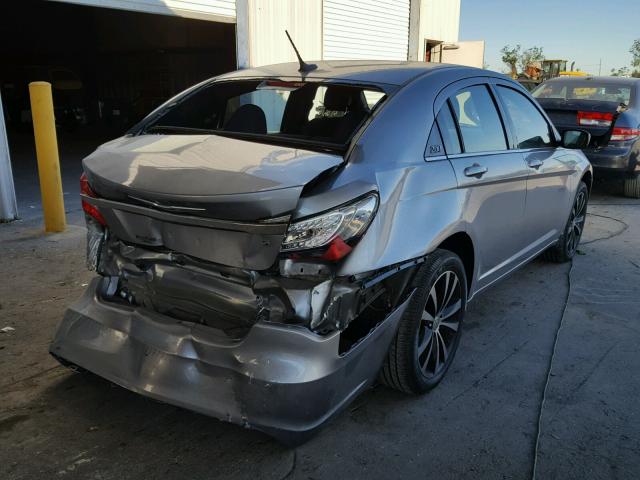 1C3CCBBB4DN549826 - 2013 CHRYSLER 200 GRAY photo 4