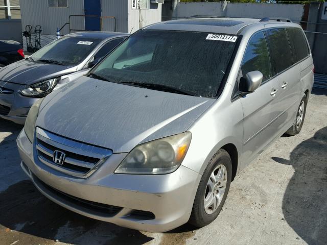 5FNRL38707B436036 - 2007 HONDA ODYSSEY EX BEIGE photo 2