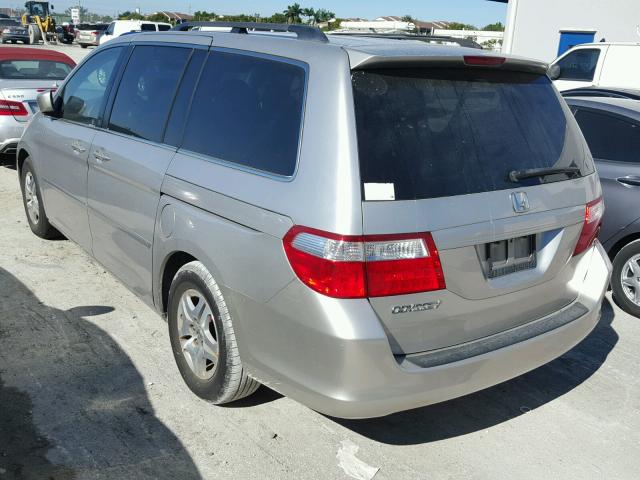 5FNRL38707B436036 - 2007 HONDA ODYSSEY EX BEIGE photo 3