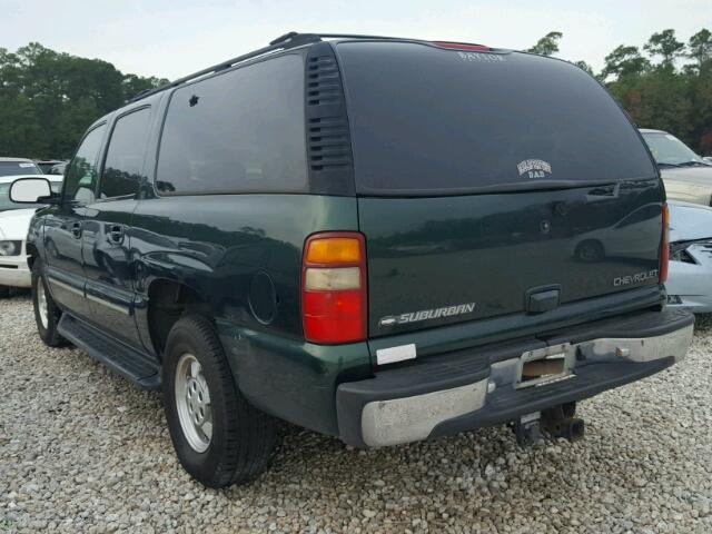 3GNEC16T81G262504 - 2001 CHEVROLET SUBURBAN C GREEN photo 3