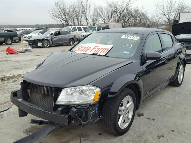 1C3CDZCB3DN590971 - 2013 DODGE AVENGER SX BLACK photo 2