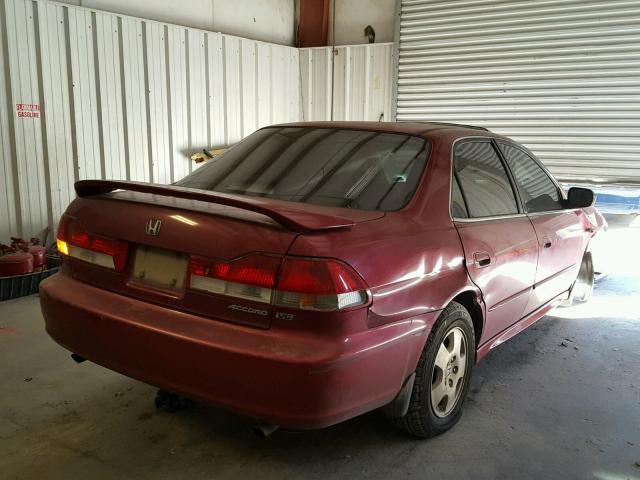 1HGCG16592A056485 - 2002 HONDA ACCORD EX MAROON photo 4