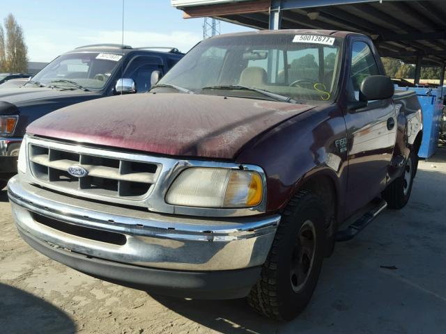 1FTZF0767WKA26334 - 1998 FORD F150 RED photo 2