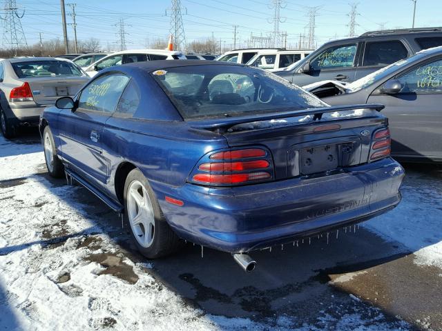 1FALP4049RF189086 - 1994 FORD MUSTANG BLUE photo 3