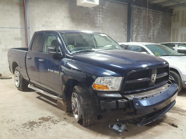 1C6RD7FT0CS166993 - 2012 DODGE RAM 1500 S BLUE photo 1