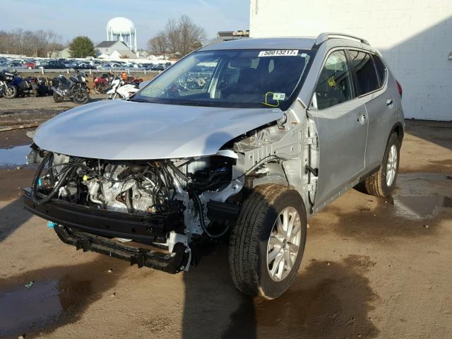 KNMAT2MV4HP593832 - 2017 NISSAN ROGUE S SILVER photo 2