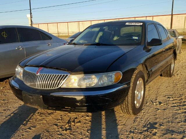 1LNFM97V2WY620763 - 1998 LINCOLN CONTINENTA BLACK photo 2