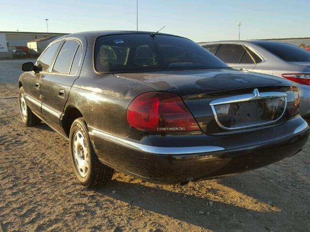 1LNFM97V2WY620763 - 1998 LINCOLN CONTINENTA BLACK photo 3