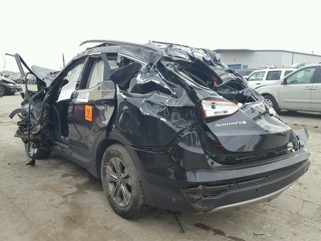 5XYZU3LB6EG138461 - 2014 HYUNDAI SANTA FE S BLACK photo 3