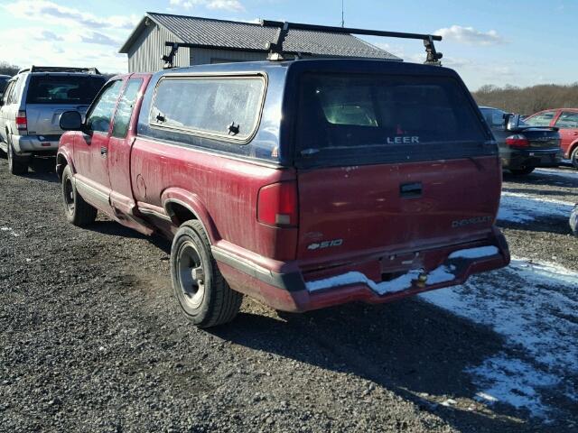 1GCCS194XV8172385 - 1997 CHEVROLET S TRUCK S1 RED photo 3