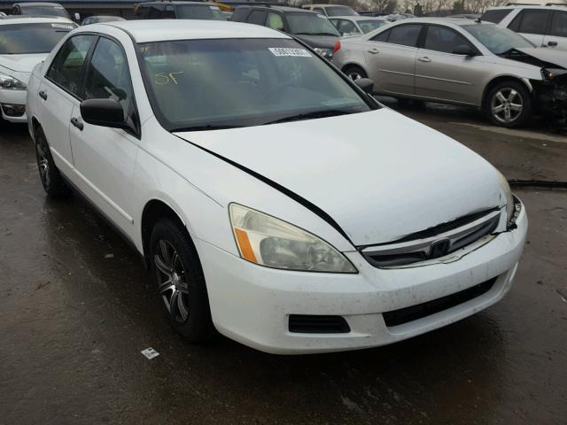 1HGCM56187A074593 - 2007 HONDA ACCORD VAL WHITE photo 1