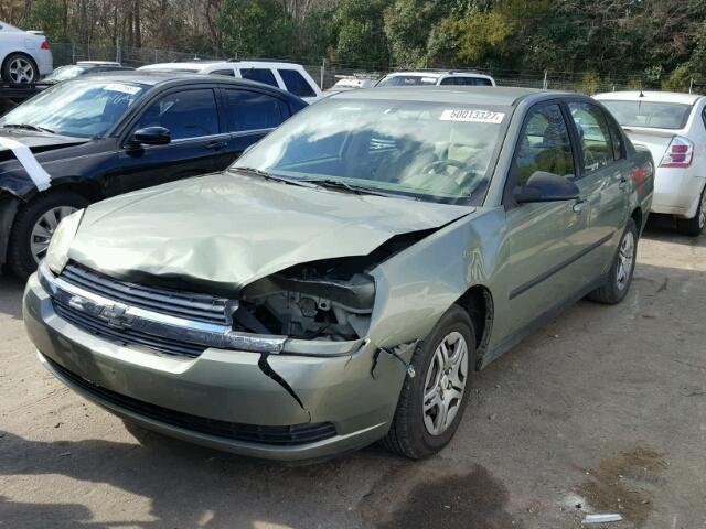 1G1ZS52F35F275777 - 2005 CHEVROLET MALIBU GREEN photo 2