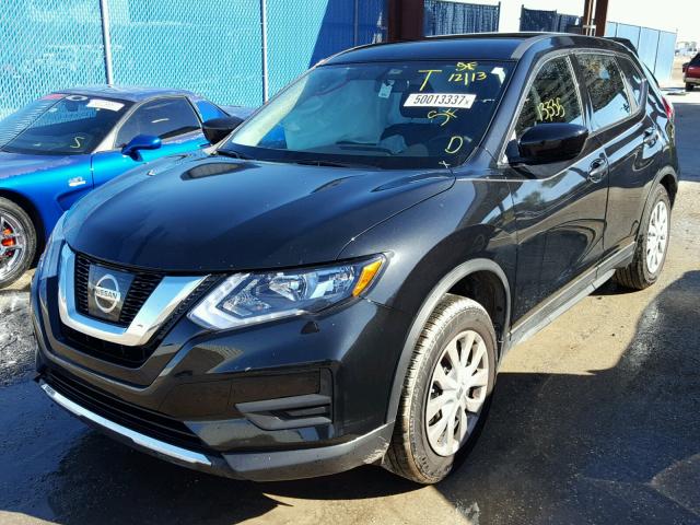 KNMAT2MT3HP572503 - 2017 NISSAN ROGUE S BLACK photo 2