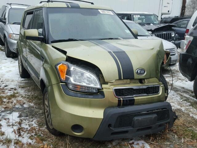 KNDJT2A22A7104666 - 2010 KIA SOUL + GREEN photo 1