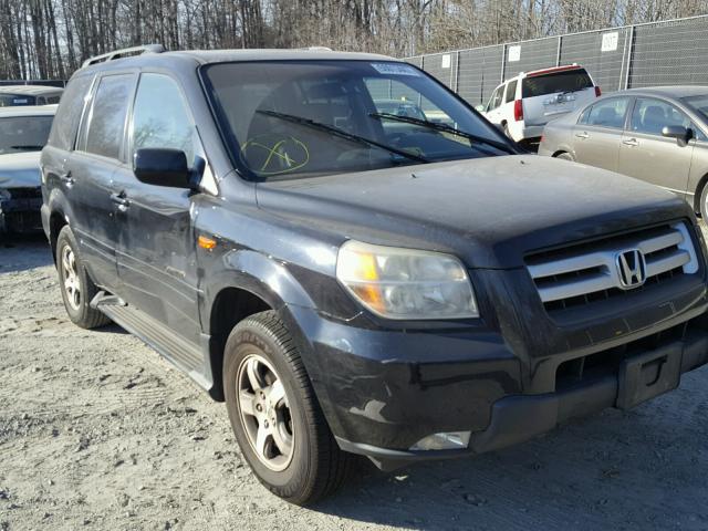 5FNYF18696B006339 - 2006 HONDA PILOT EX BLACK photo 1