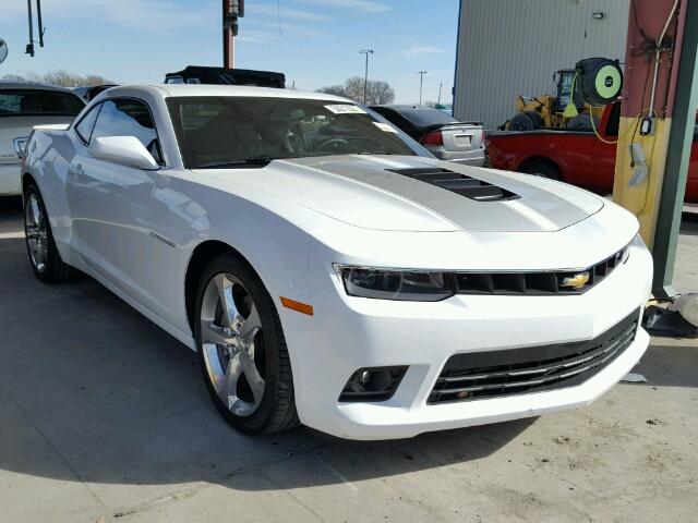 2G1FK1EJXE9261606 - 2014 CHEVROLET CAMARO 2SS WHITE photo 1