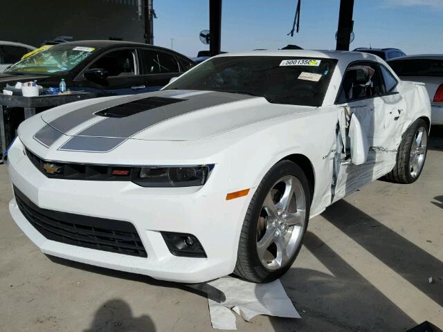 2G1FK1EJXE9261606 - 2014 CHEVROLET CAMARO 2SS WHITE photo 2