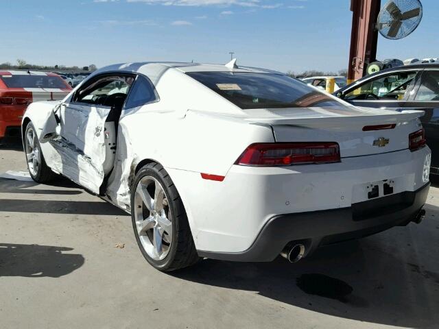 2G1FK1EJXE9261606 - 2014 CHEVROLET CAMARO 2SS WHITE photo 3