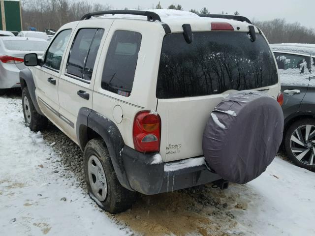 1J4GL48K42W327062 - 2002 JEEP LIBERTY SP WHITE photo 3