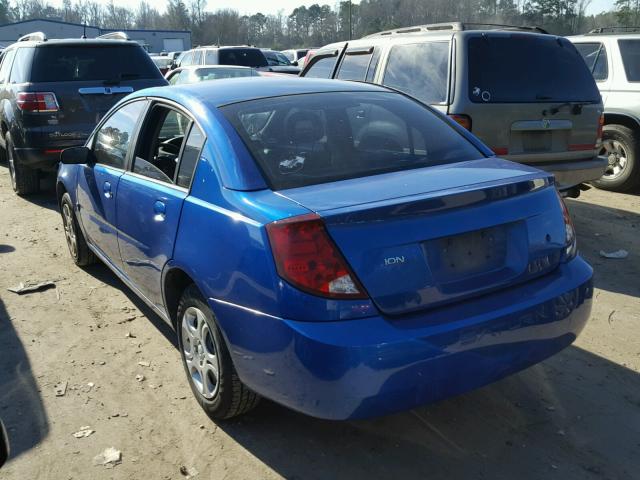 1G8AJ52F34Z119818 - 2004 SATURN ION LEVEL BLUE photo 3