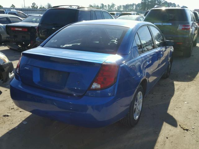 1G8AJ52F34Z119818 - 2004 SATURN ION LEVEL BLUE photo 4