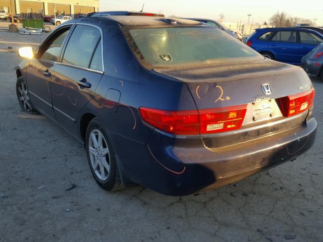 1HGCM66515A042493 - 2005 HONDA ACCORD EX BLUE photo 3