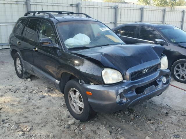 KM8SC13D64U726587 - 2004 HYUNDAI SANTA FE G BLACK photo 1