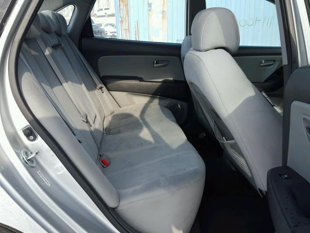 KMHDU46D69U666577 - 2009 HYUNDAI ELANTRA GL SILVER photo 6