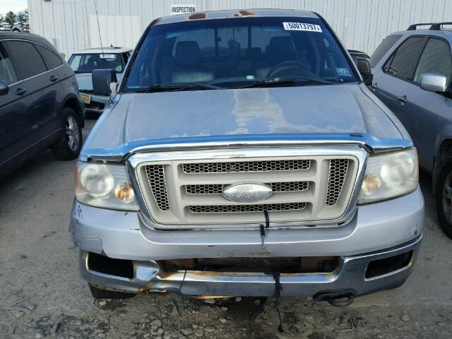 1FTPX045X4KD09002 - 2004 FORD F150 SILVER photo 9