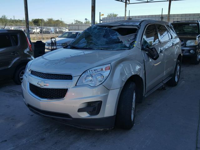 1GNALAEK4EZ105677 - 2014 CHEVROLET EQUINOX LS TAN photo 2