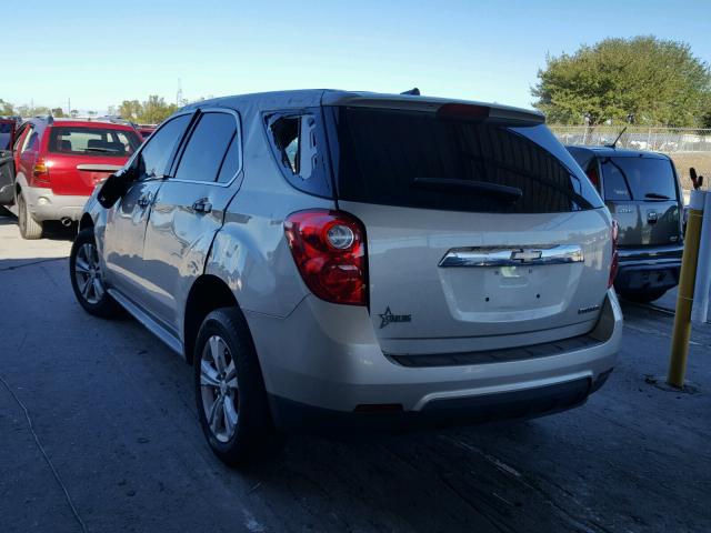 1GNALAEK4EZ105677 - 2014 CHEVROLET EQUINOX LS TAN photo 3