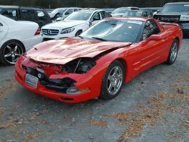 1G1YY22G7V5109060 - 1997 CHEVROLET CORVETTE RED photo 2