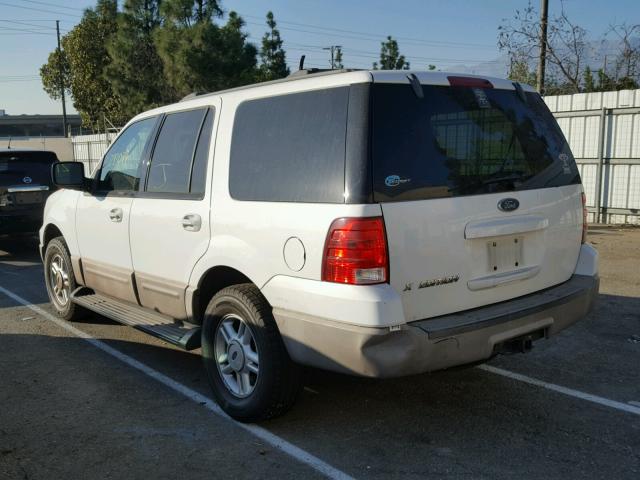 1FMRU15W73LB77125 - 2003 FORD EXPEDITION WHITE photo 3