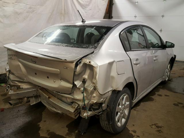 3N1AB6AP8CL652839 - 2012 NISSAN SENTRA 2.0 SILVER photo 4