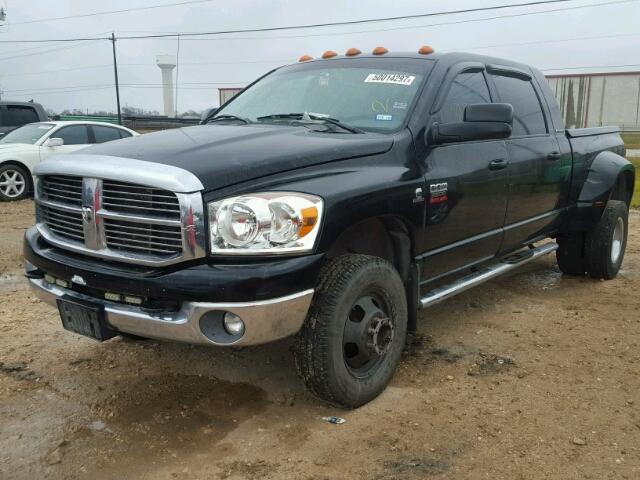 3D7MX49C17G754523 - 2007 DODGE RAM 3500 BLACK photo 2