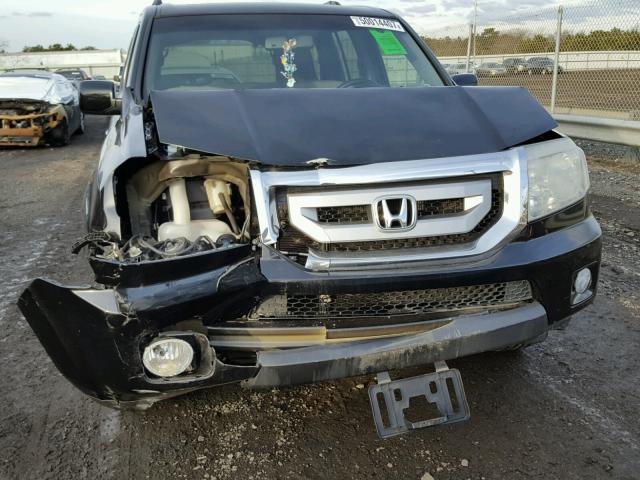 5FNYF4H50AB017781 - 2010 HONDA PILOT EXL BLACK photo 7