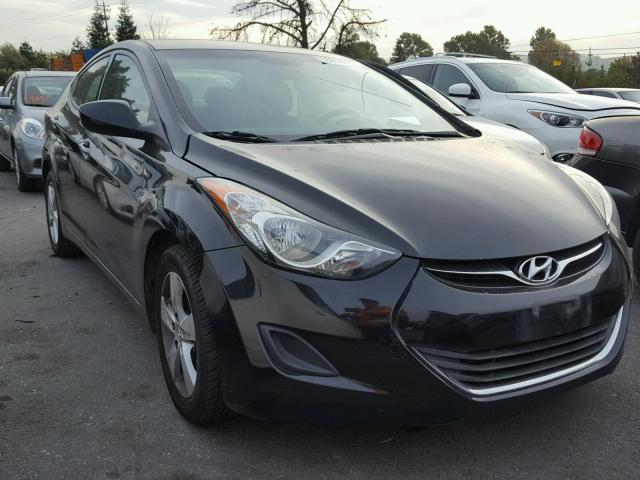 5NPDH4AEXDH384955 - 2013 HYUNDAI ELANTRA GL BLACK photo 1