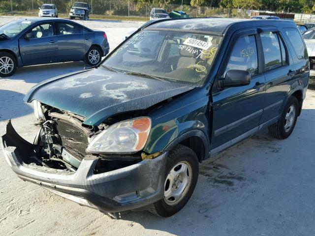 JHLRD68453C019199 - 2003 HONDA CR-V LX GREEN photo 2