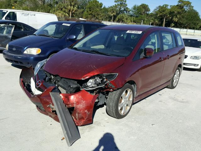 JM1CR2W36A0360777 - 2010 MAZDA 5 RED photo 2