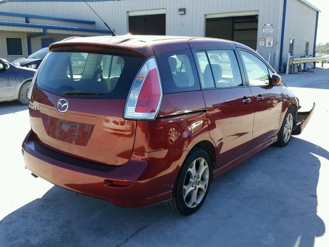 JM1CR2W36A0360777 - 2010 MAZDA 5 RED photo 4