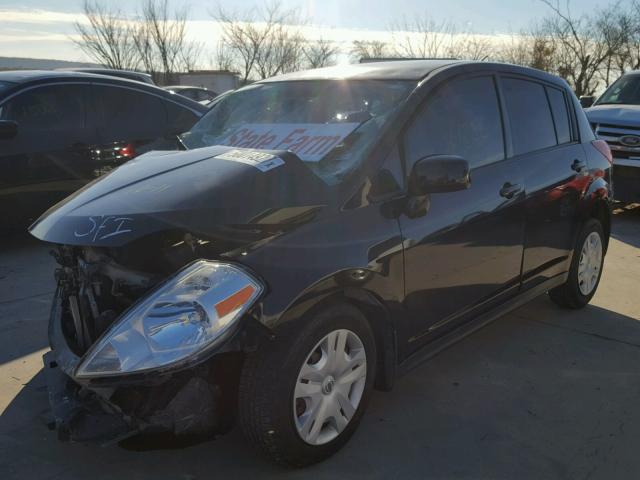 3N1BC1CP2CK232226 - 2012 NISSAN VERSA S BLACK photo 2