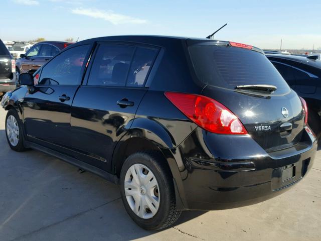 3N1BC1CP2CK232226 - 2012 NISSAN VERSA S BLACK photo 3