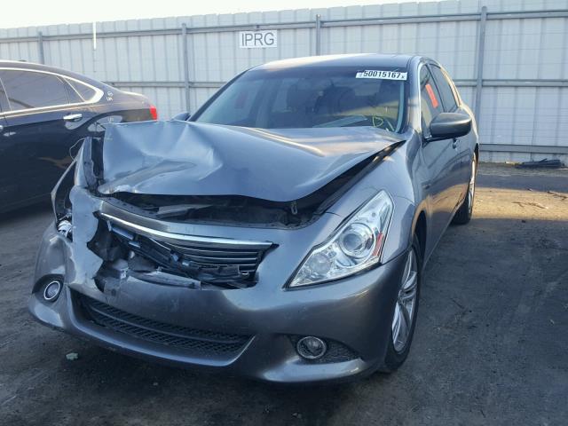 JN1DV6AP9CM810955 - 2012 INFINITI G25 BASE GRAY photo 2
