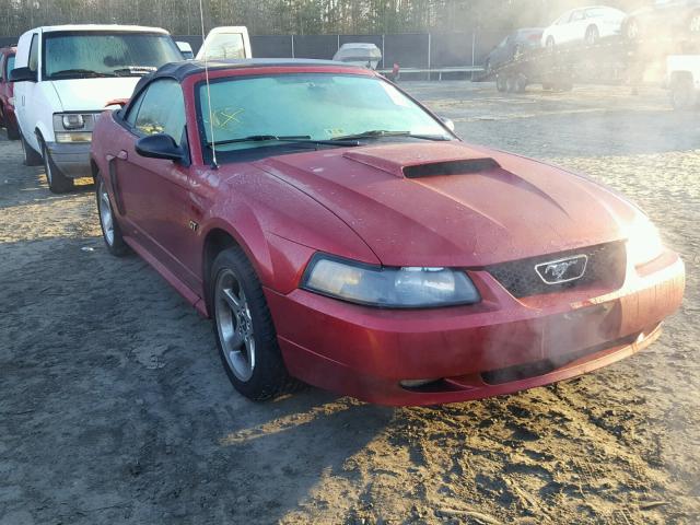 1FAFP45X93F447498 - 2003 FORD MUSTANG GT RED photo 1
