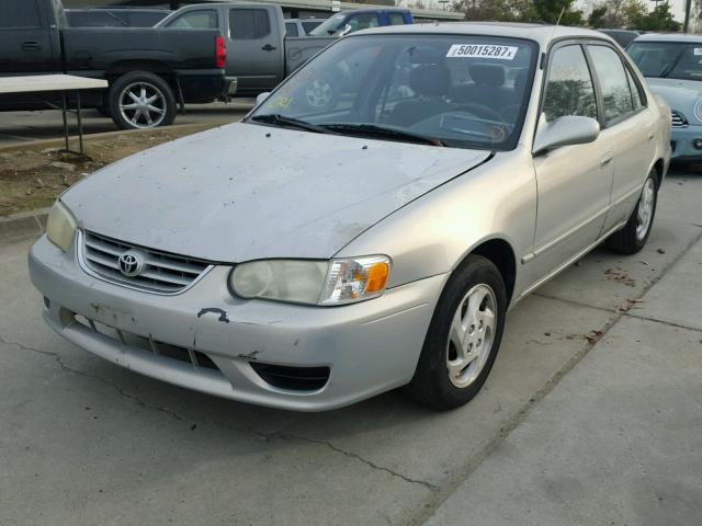 1NXBR12E62Z597837 - 2002 TOYOTA COROLLA CE SILVER photo 2